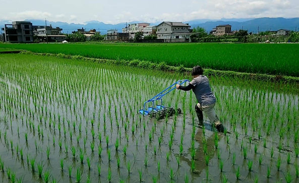 小型無動力除草機
